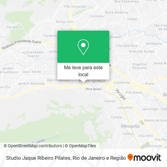 Studio Jaque Ribeiro Pilates mapa