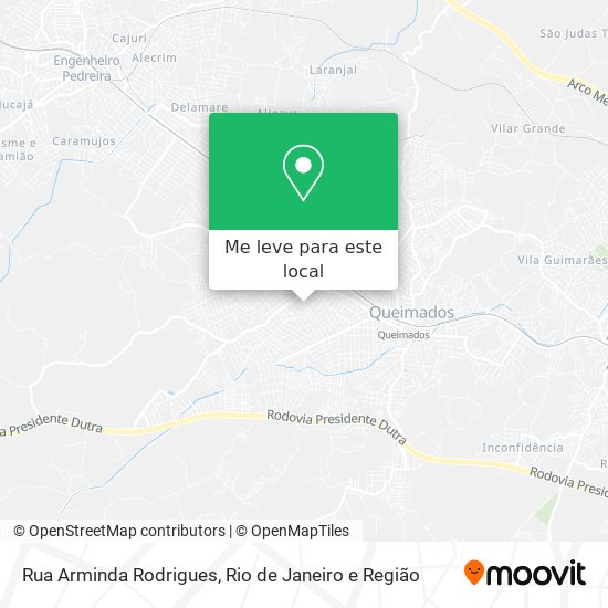 Rua Arminda Rodrigues mapa