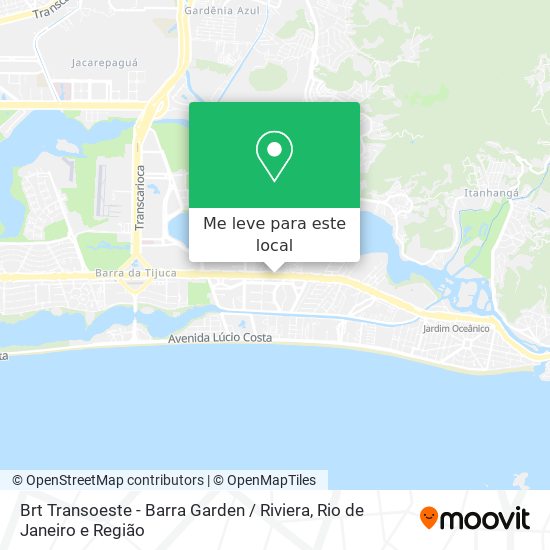 Brt Transoeste - Barra Garden / Riviera mapa