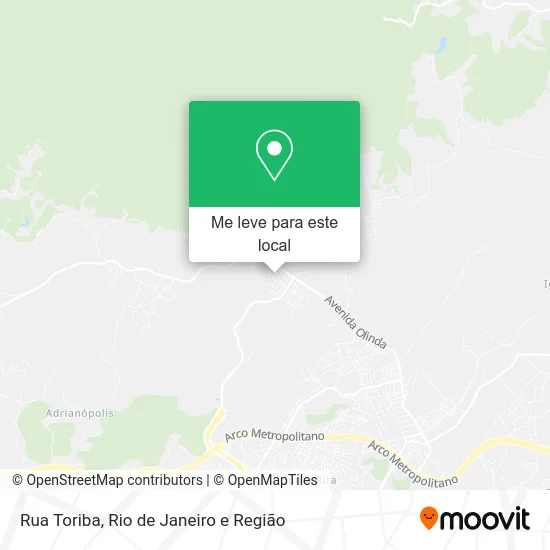 Rua Toriba mapa