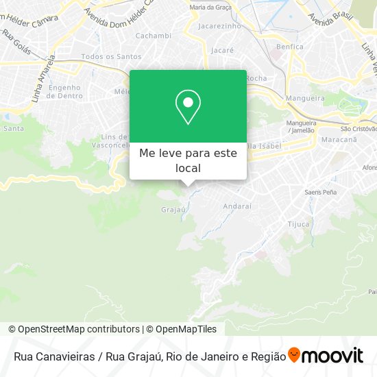 Rua Canavieiras / Rua Grajaú mapa