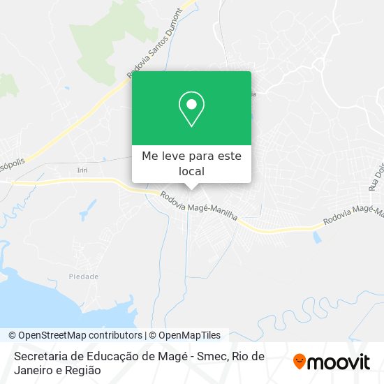 Secretaria de Educação de Magé - Smec mapa