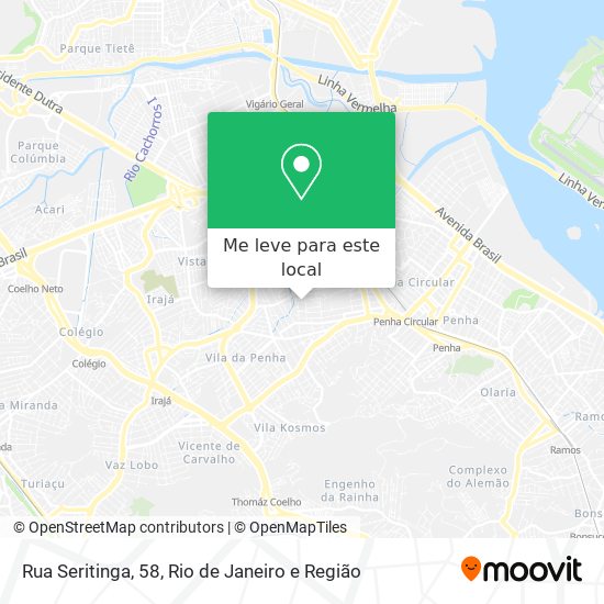 Rua Seritinga, 58 mapa