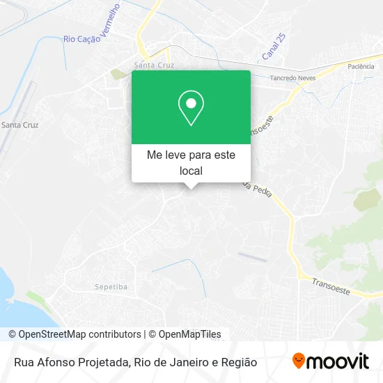 Rua Afonso Projetada mapa