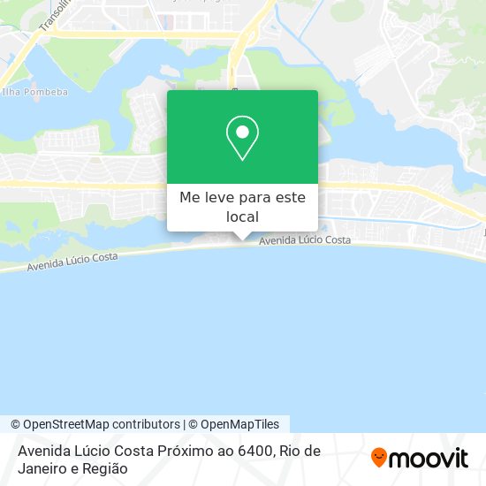 Avenida Lúcio Costa Próximo ao 6400 mapa