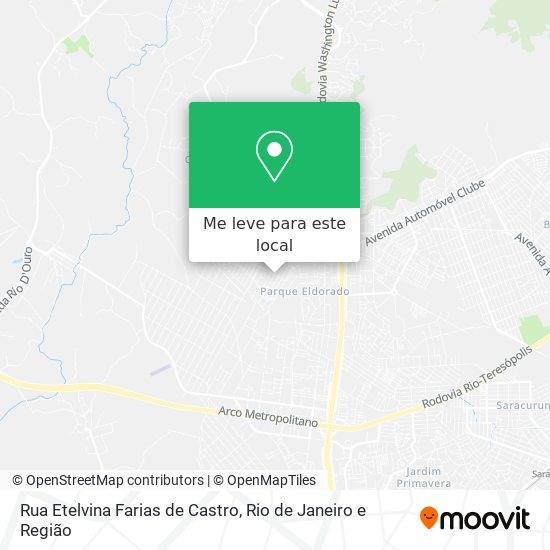 Rua Etelvina Farias de Castro mapa