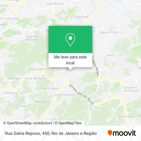 Rua Dalva Raposo, 450 mapa