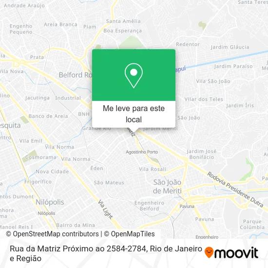 Rua da Matriz Próximo ao 2584-2784 mapa
