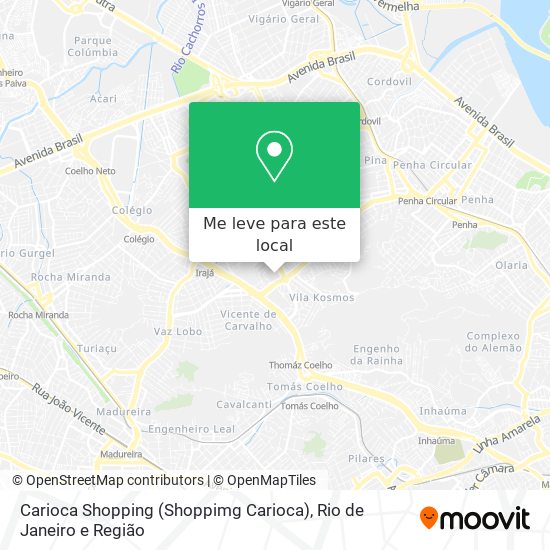 Carioca Shopping (Shoppimg Carioca) mapa