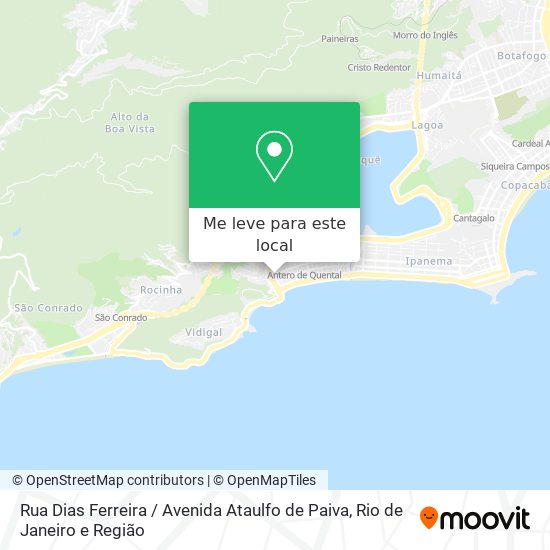 Rua Dias Ferreira / Avenida Ataulfo de Paiva mapa