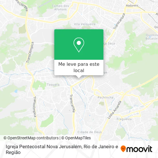 Igreja Pentecostal Nova Jerusalém mapa