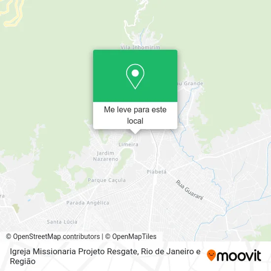 Igreja Missionaria Projeto Resgate mapa