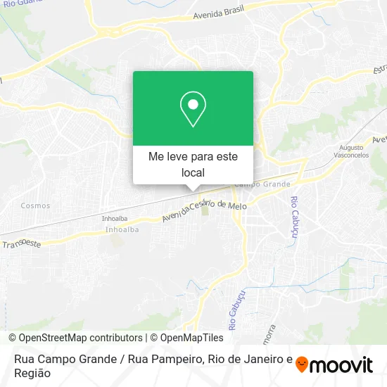 Rua Campo Grande / Rua Pampeiro mapa
