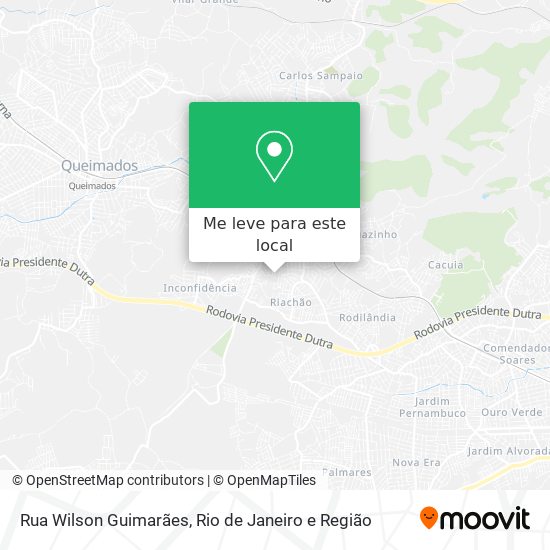 Rua Wilson Guimarães mapa
