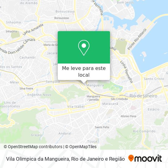 Vila Olímpica da Mangueira mapa