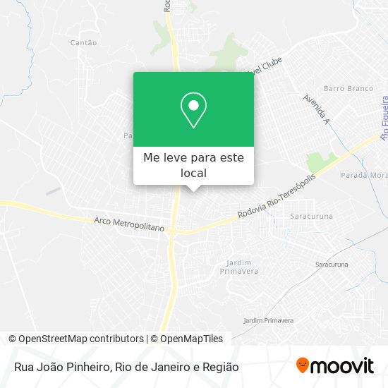 Rua João Pinheiro mapa