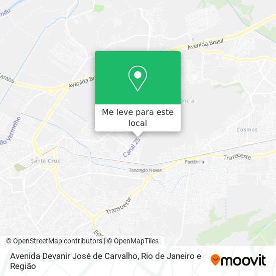 Avenida Devanir José de Carvalho mapa