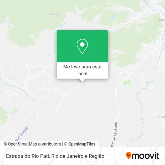 Estrada do Rio Pati mapa