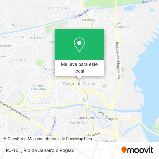 RJ-101 mapa