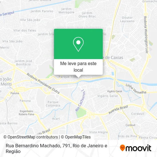 Rua Bernardino Machado, 791 mapa