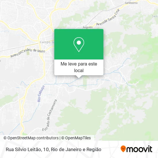 Rua Silvio Leitão, 10 mapa
