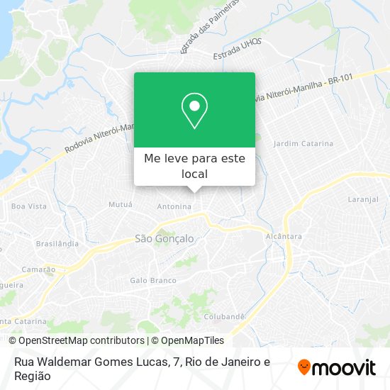 Rua Waldemar Gomes Lucas, 7 mapa