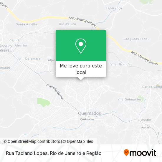 Rua Taciano Lopes mapa