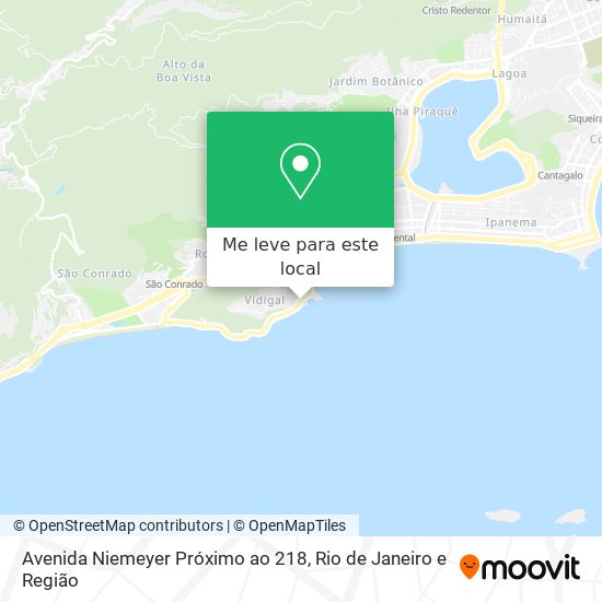 Avenida Niemeyer Próximo ao 218 mapa