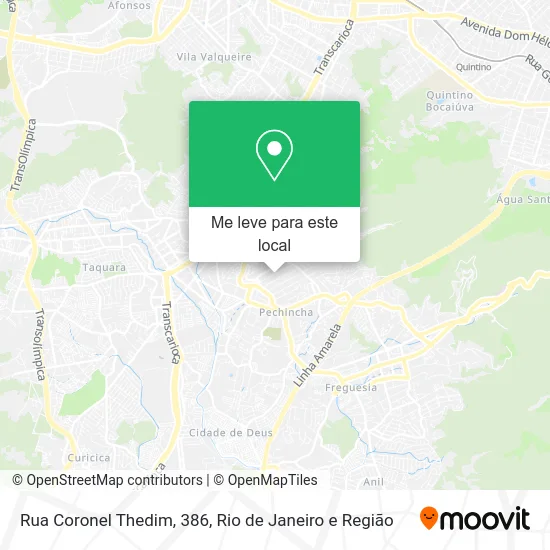 Rua Coronel Thedim, 386 mapa