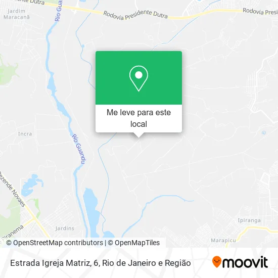 Estrada Igreja Matriz, 6 mapa