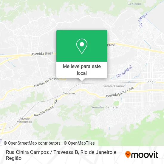 Rua Cinira Campos / Travessa B mapa