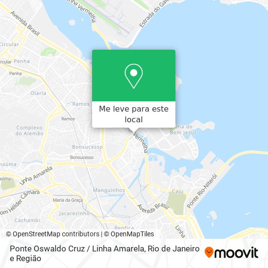 Ponte Oswaldo Cruz / Linha Amarela mapa