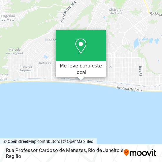 Rua Professor Cardoso de Menezes mapa