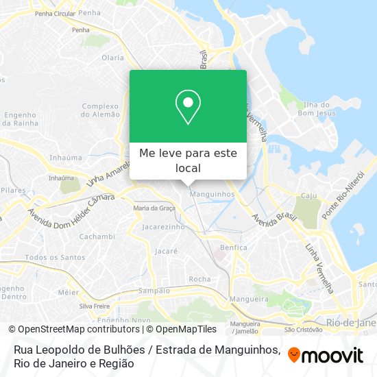 Rua Leopoldo de Bulhões / Estrada de Manguinhos mapa
