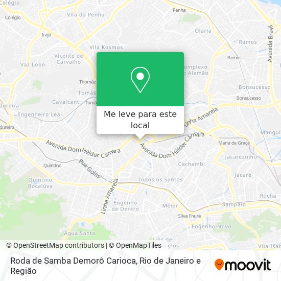 Roda de Samba Demorô Carioca mapa
