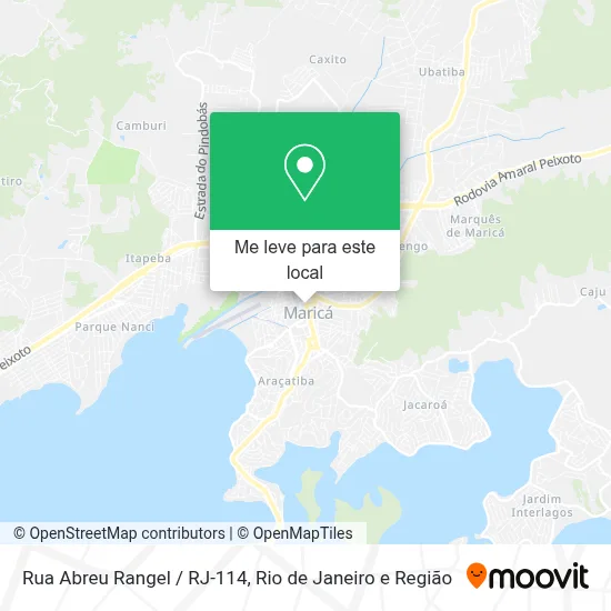 Rua Abreu Rangel / RJ-114 mapa