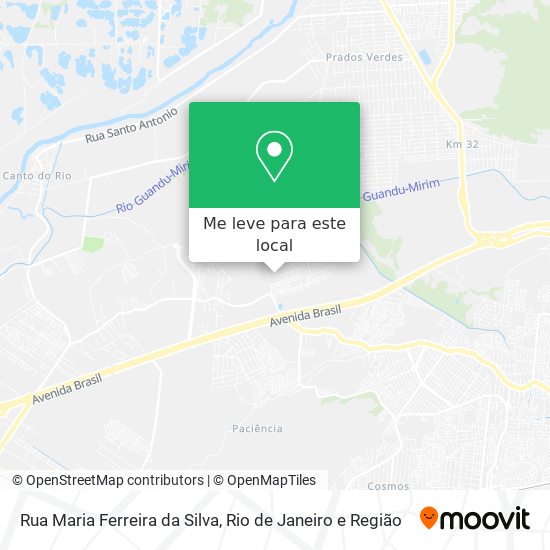 Rua Maria Ferreira da Silva mapa