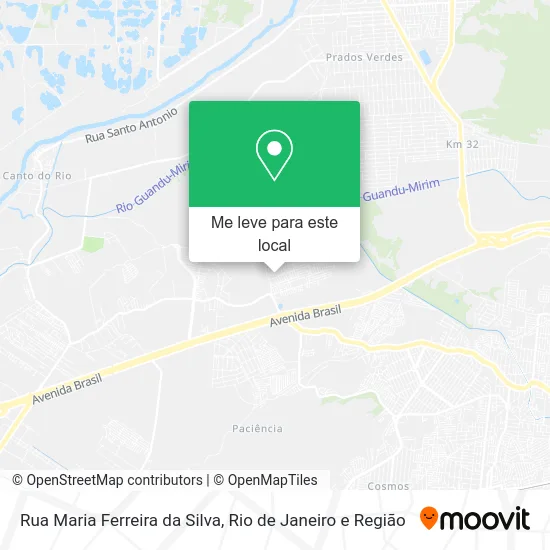 Rua Maria Ferreira da Silva mapa
