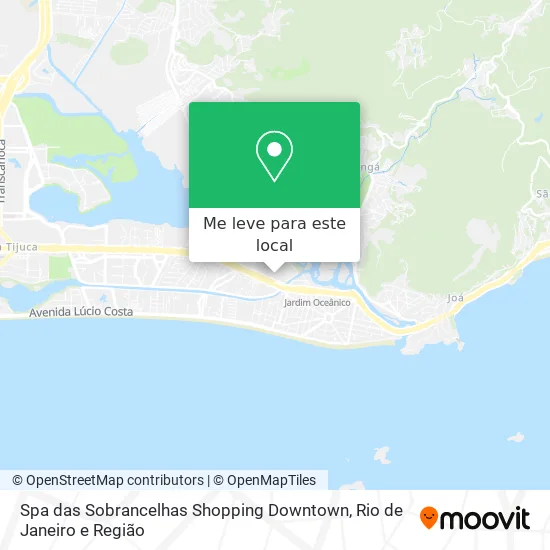 Spa das Sobrancelhas Shopping Downtown mapa
