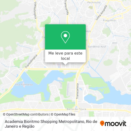 Academia Bioritmo Shopping Metropolitano mapa