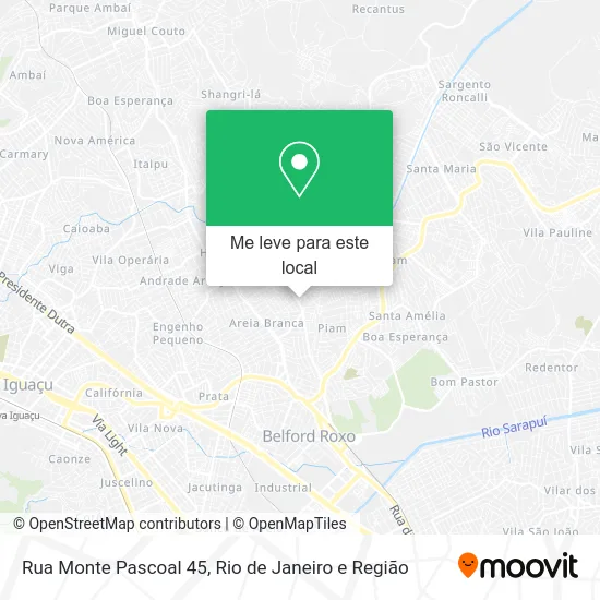 Rua Monte Pascoal 45 mapa
