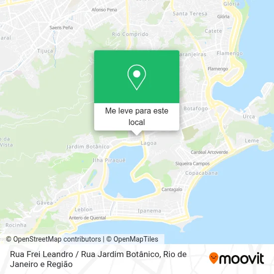 Rua Frei Leandro / Rua Jardim Botânico mapa