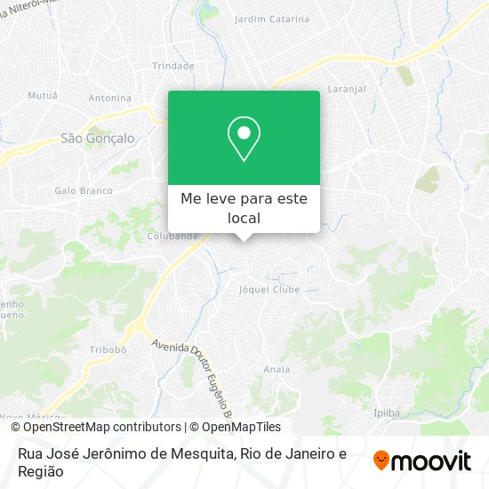 Rua José Jerônimo de Mesquita mapa