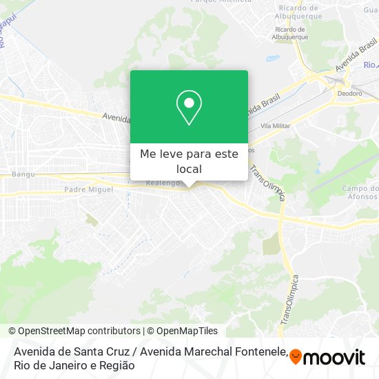 Avenida de Santa Cruz / Avenida Marechal Fontenele mapa