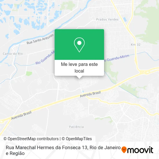 Rua Marechal Hermes da Fonseca 13 mapa