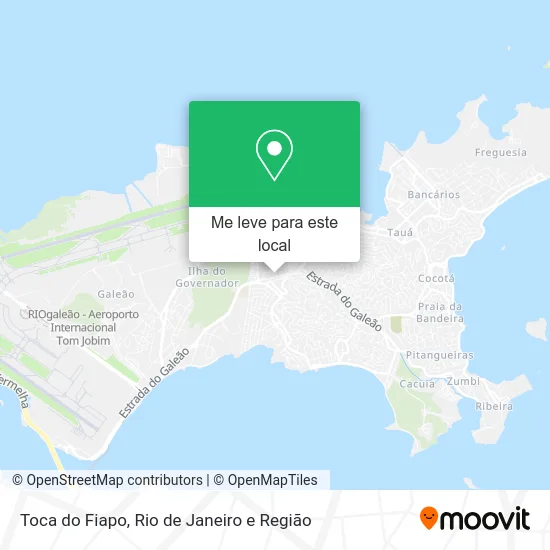 Toca do Fiapo mapa