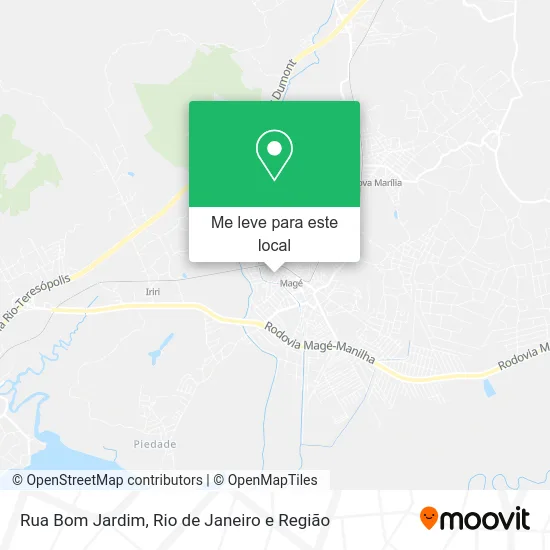 Rua Bom Jardim mapa