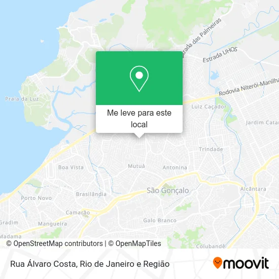 Rua Álvaro Costa mapa