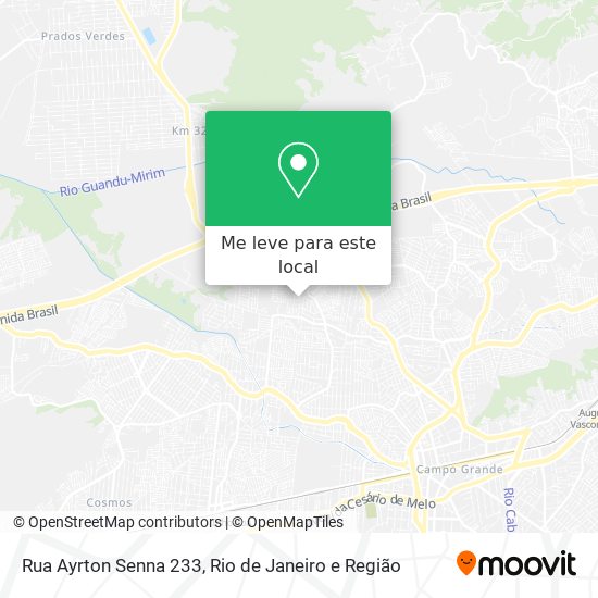 Rua Ayrton Senna 233 mapa