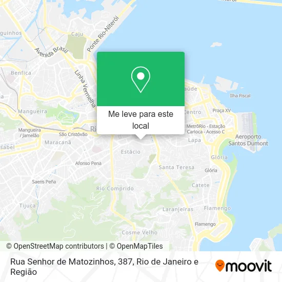 Rua Senhor de Matozinhos, 387 mapa